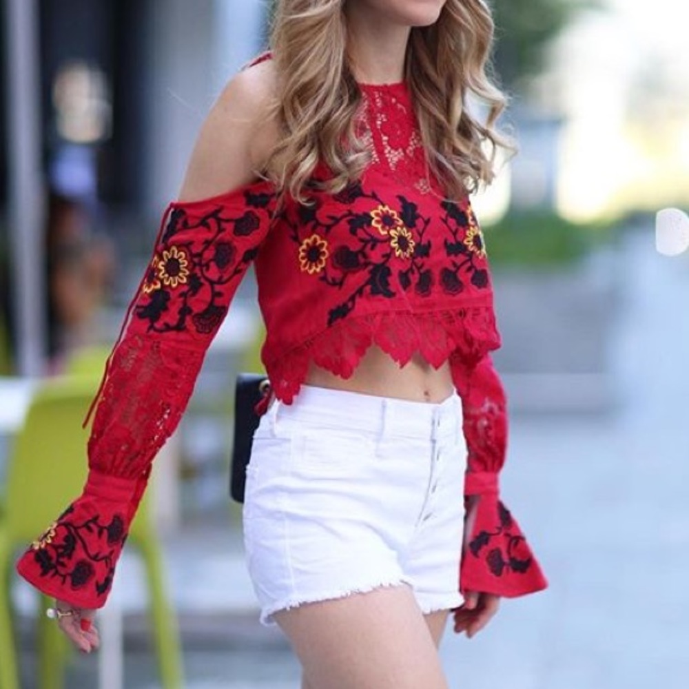 FLL sunflower crop top